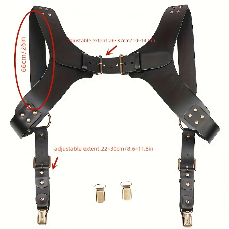 Amerikaanse holsterbroekclip puur koeienhuid mode heren anti-drop schouderriem onderarm zijclip rugband