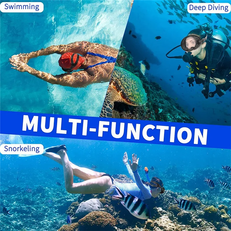 A42Z-HD Field Of Vision Diving Goggles Waterproof Anti-Fog Explosion-Proof Silicone Goggles Retro Free Diving Masks
