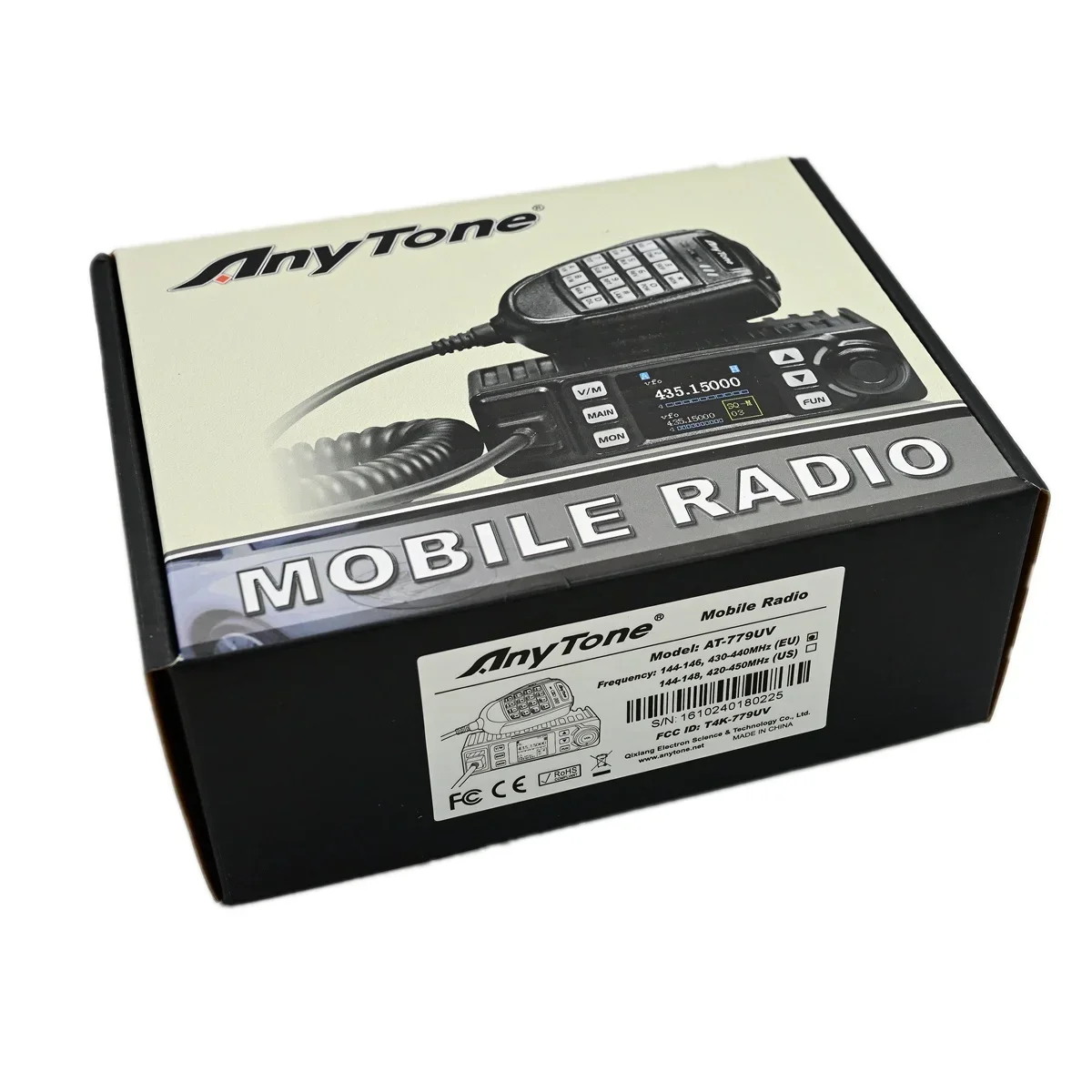 Anytone AT779UV Mobile Transceiver 20W VHF UHF 144-148Mhz 420-450Mhz Cigar Lighter Car Power Vehicle Wireless Intercom