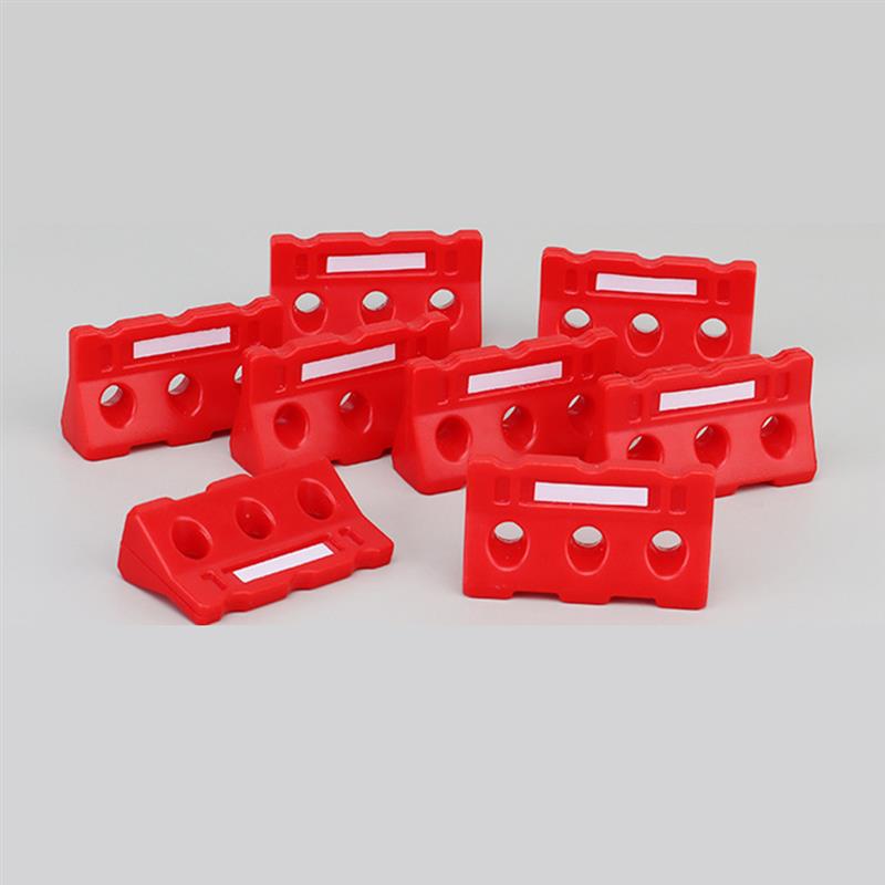 24 pièces Mini cônes de circulation clôtures panneaux routiers de circulation ensemble de jeu cônes de circulation chapeaux outil éducatif cône de circulation chapeaux panneaux de rue