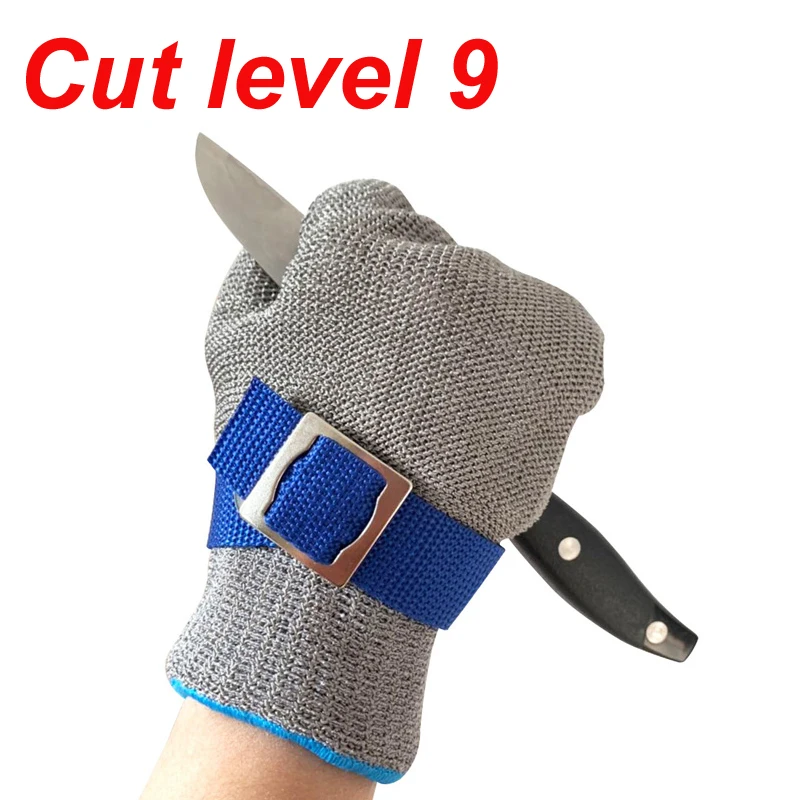 NMSafety Level 9, schnittfester Selbstverteidigungshandschuh, hochwertiges Edelstahlgeflecht, langlebig, rostfrei, zuverlässige Schutzhandschuhe