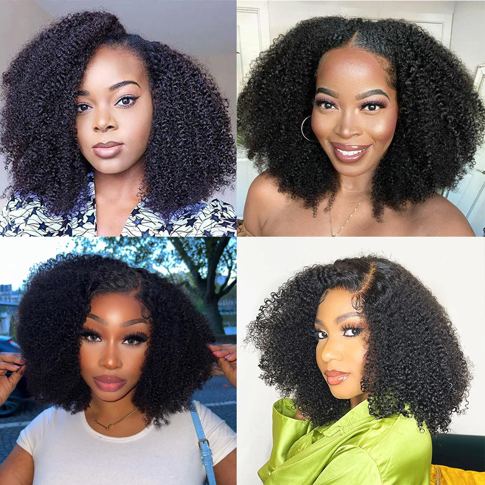 250% densidade afro kinky encaracolado perucas de cabelo humano para as mulheres indiano 13x4 peruca frontal do laço 4x1 t parte peruca com renda transparente remy