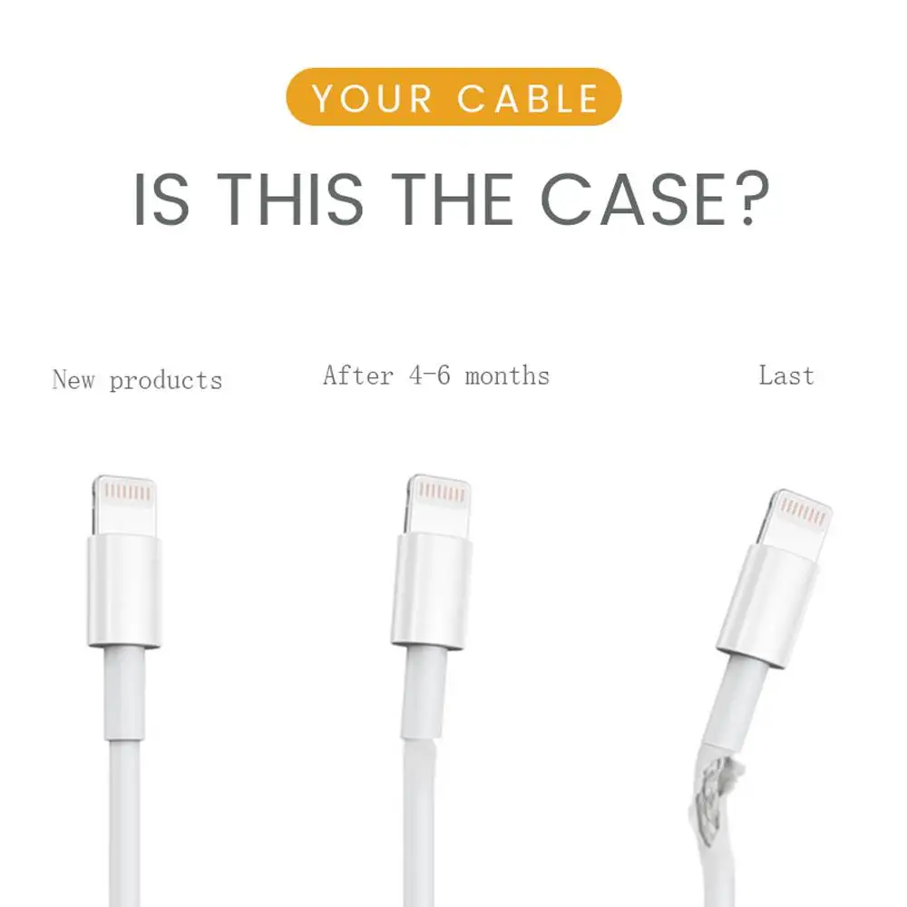 KCNKON Ladegerät Kabelschutz USB Kabelschutz, für iPhone/Android Kabel Anti-Breaking Handy Kabel Ladekabel Prot