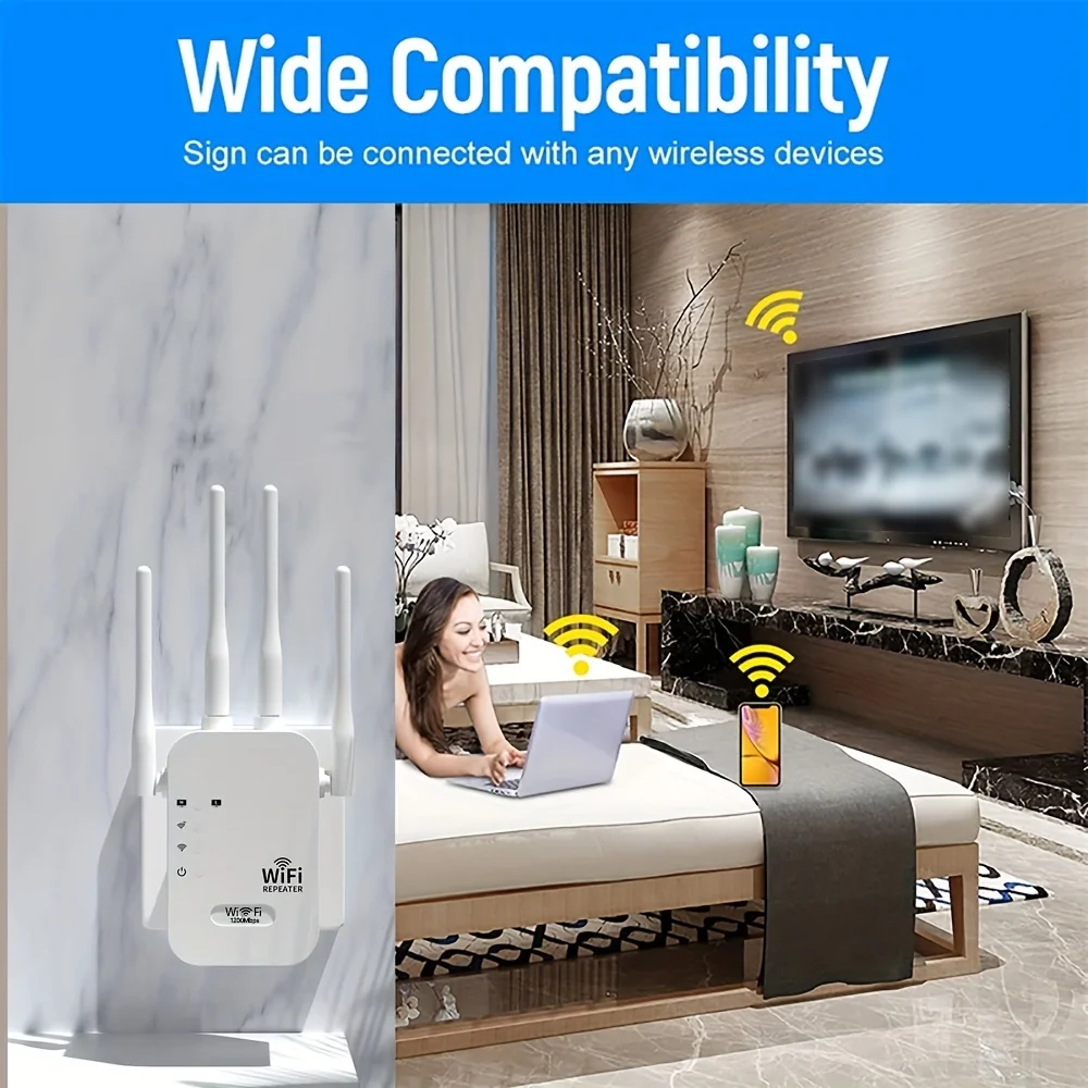 Magecam 1200Mbps Wireless WIFI Repeater 2,4G Router Wifi Range Extender Wi-Fi Signal Verstärker 802,11 N Long Range Wireless WIFI