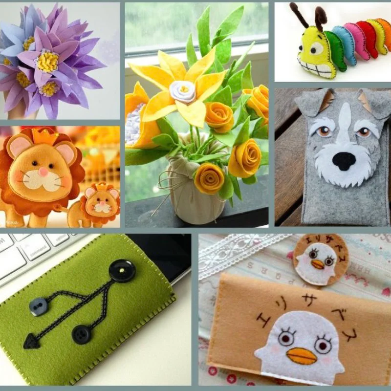 1 шт. листы фетровой ткани DIY ремесла валяние нетканый материал для лоскутного шитья школьные проекты украшения 18 разных цветов