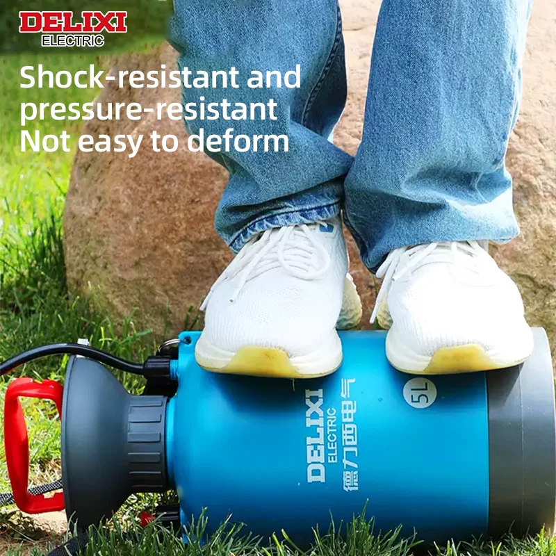 DELIXI ELECTRIC Spruzzatore da giardino 3/5/8L Spruzzatore a pressione con pompa manuale, Spruzzatore da giardino a pressione manuale multiuso, per giardino con prato