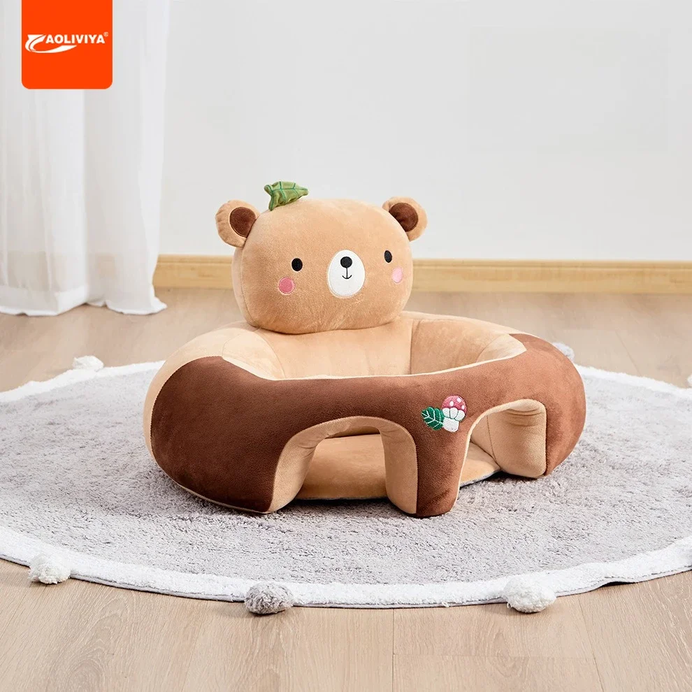 AOLIVIYA Anti Collision Cute Style Children Sofa Infant Reading Chair Living Room Multifunctional B95136
