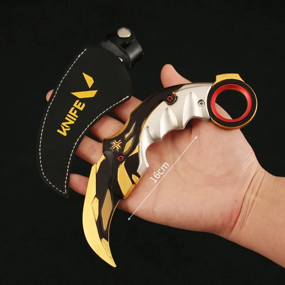 Valorant arme Champions Karambit couteau à griffes jeu périphérique 16 cm épée en métal modèle d'arme accessoires ornements cadeaux jouets