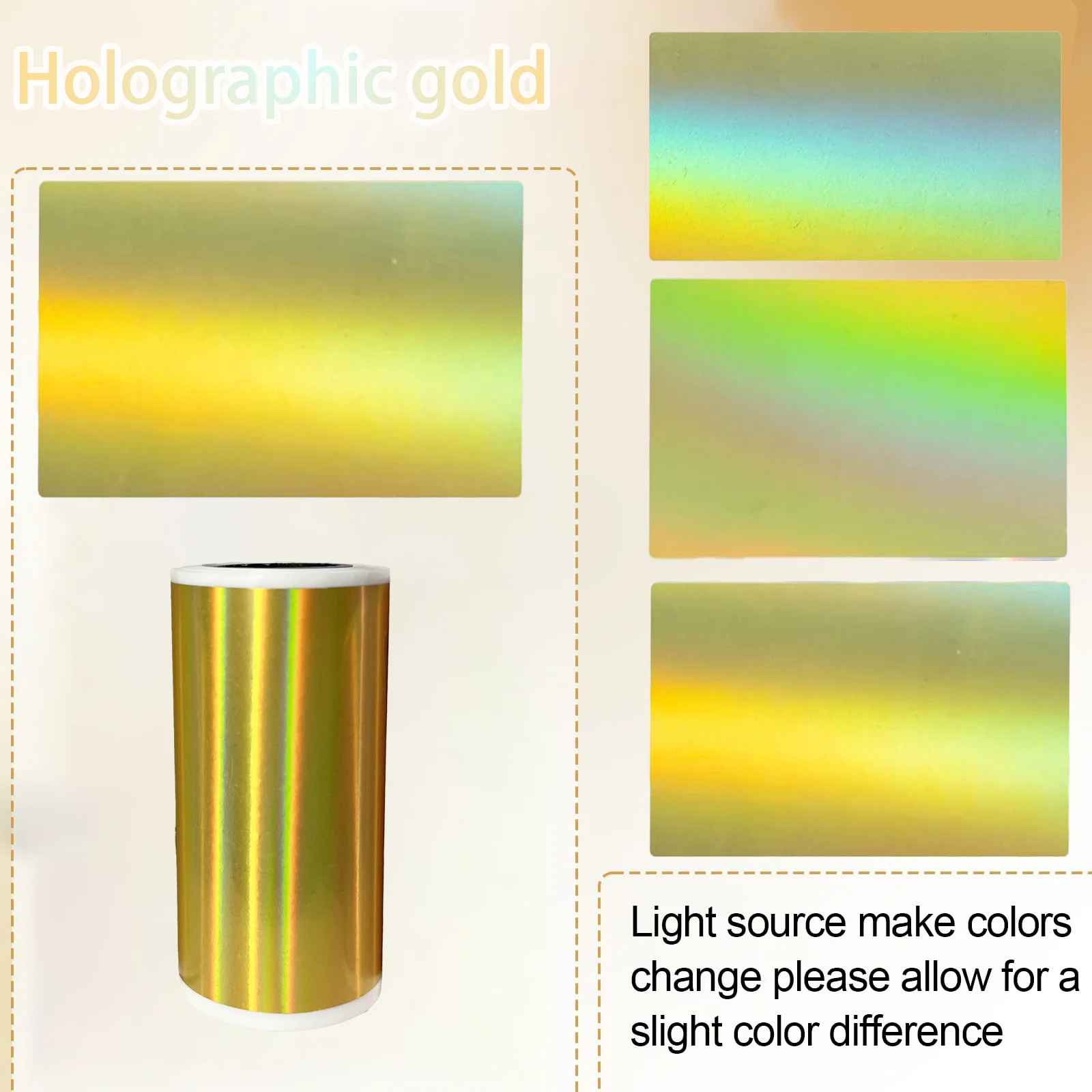 Holographic Thermal Printer Paper Rolls 2.08", 53mm*3m, Laser Receipt Printer Paper Compatible with T02 M02 M03 M832 M834 M835
