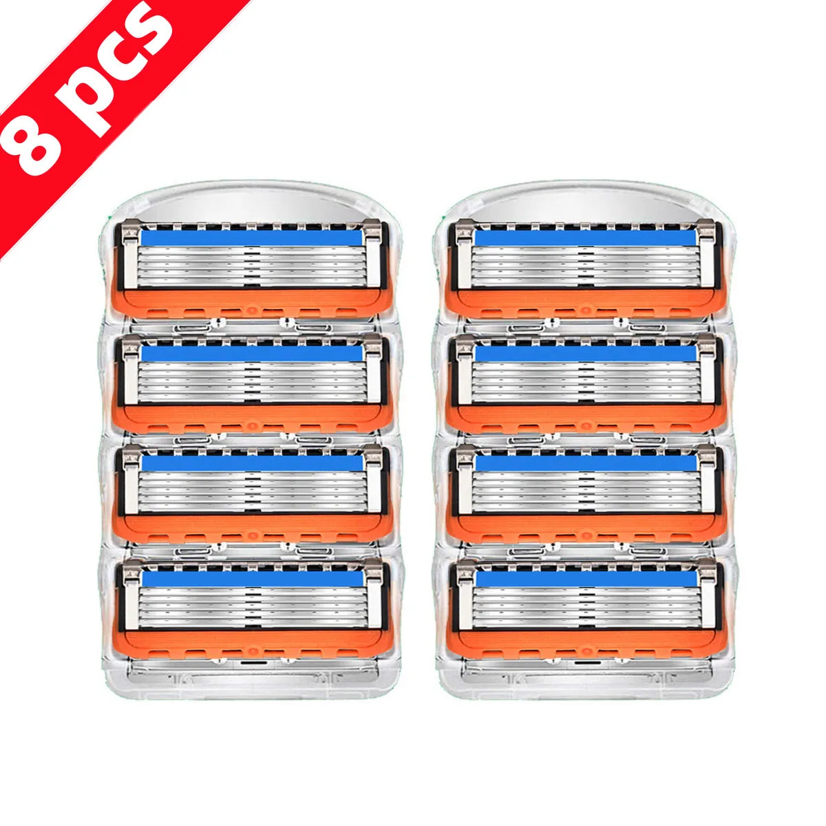 ใหม่ 5 ชั้นมีดโกนใบมีด,ใบมีดเปลี่ยน,VINTAGE เปียกโกนหนวดมีดโกน,ป้องกันผิวคลาสสิกมีดโกน