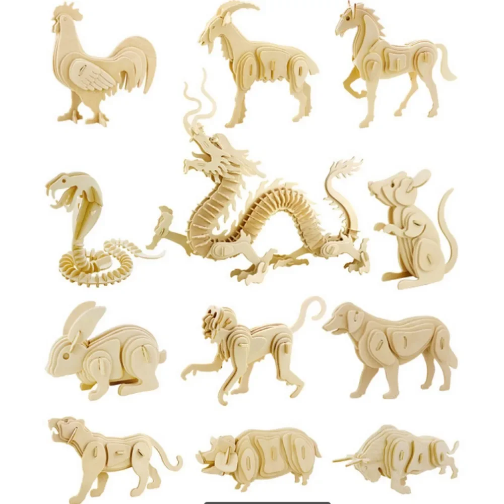 12 Zodiacal Animals 2D DWG формат Cricut Design Bundle для проектов лазерной резки Artcam Aspire