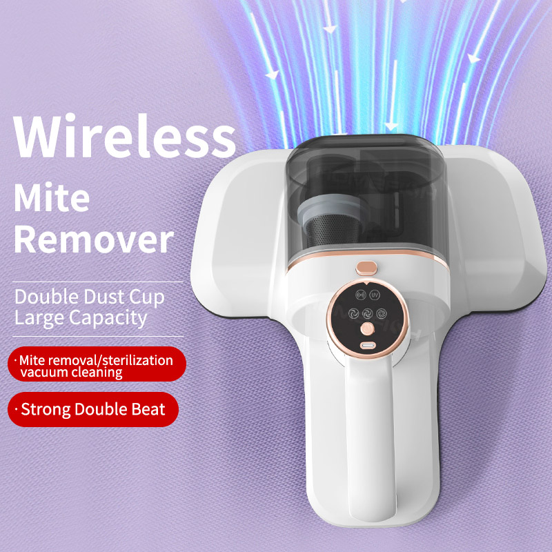 Intelligent Mite Remover Dual Cup Mite Remover Three-stage Mite Remover Bed Mounted Household Vacuum Cleaner