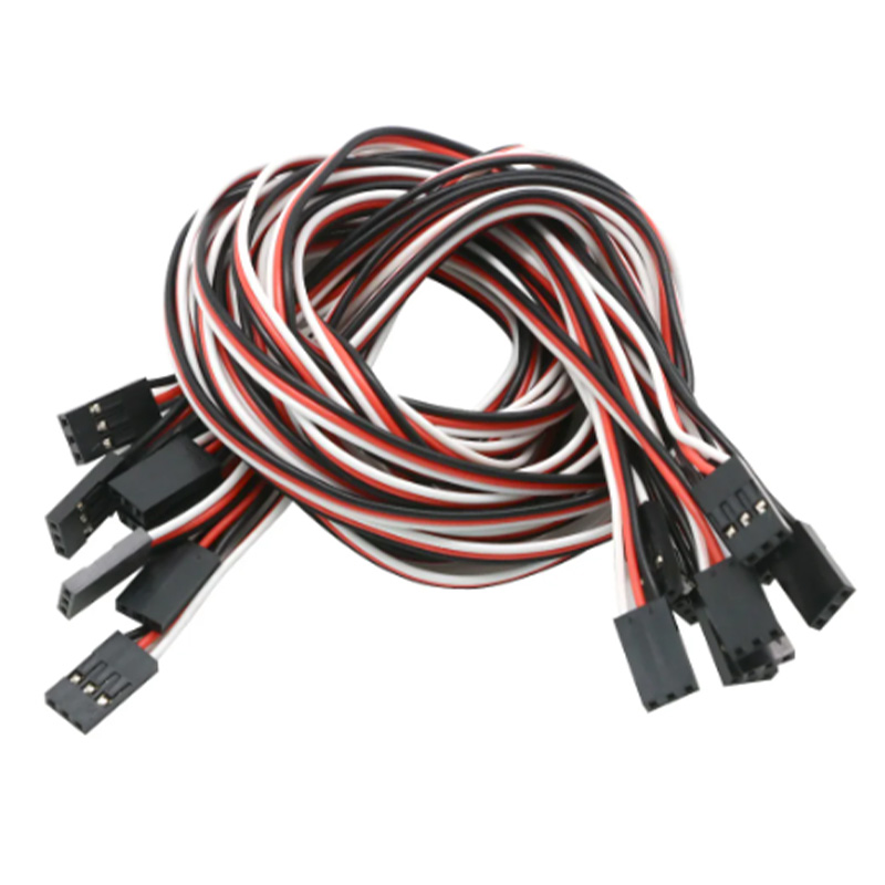 10 ชิ้น 100 มิลลิเมตร 150 มิลลิเมตร 200 มิลลิเมตร 300 มิลลิเมตร 500 มิลลิเมตร Servo Extension Cord ชายชายสําหรับ Jr Plug Servo Extension สายไฟ 10 เซนติเมตร