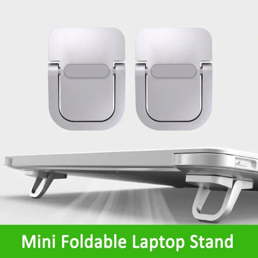 Support de dissipateur de chaleur Portable pour augmenter la hauteur, Mini Support pliable pour ordinateur Portable, Base pliante en alliage d'aluminium, Support pour ordinateur Portable, ascenseur pour bureau