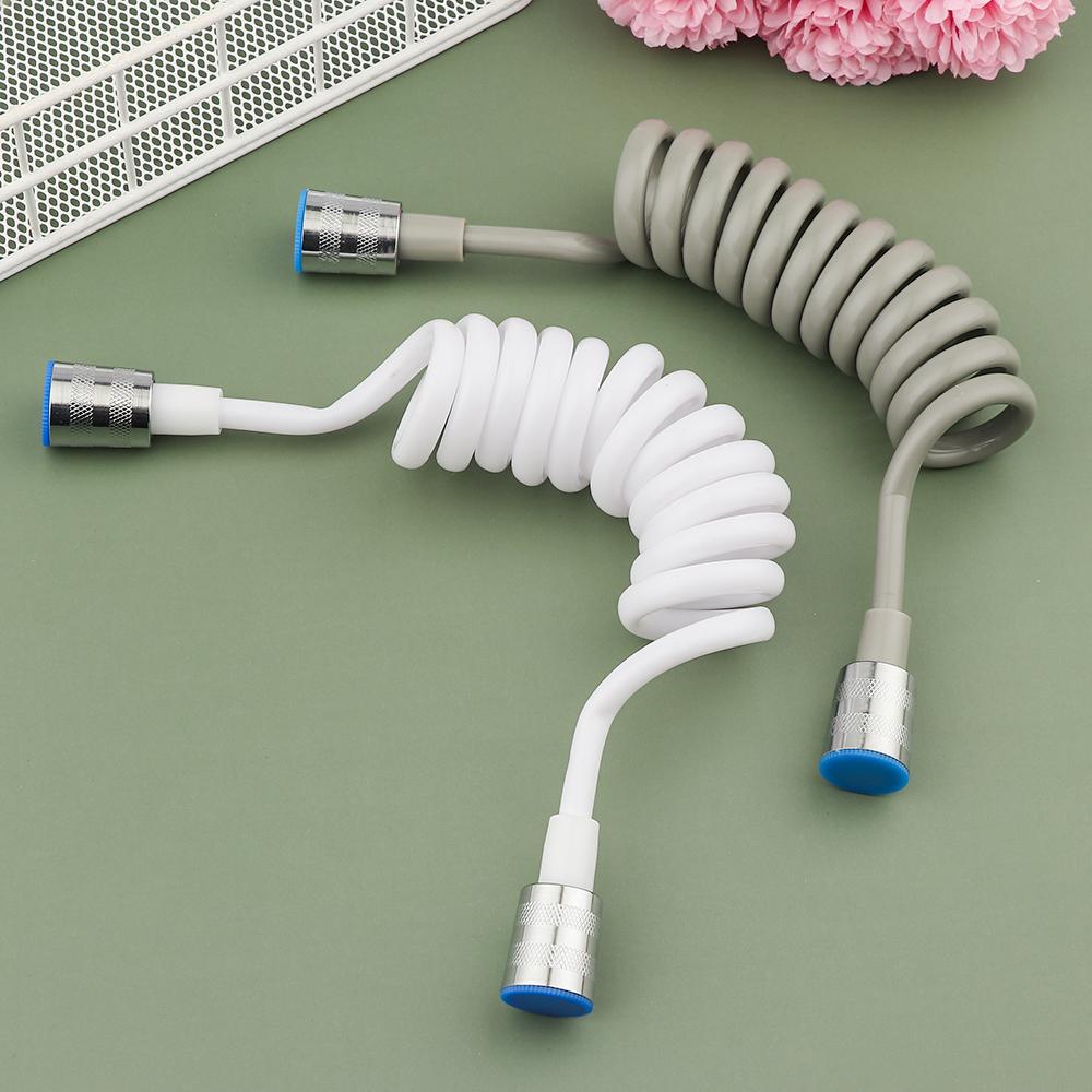 1.5/2/3meter Flexible Anti-wrap Telephone Line Style Bath Sprayer Connect Pipe Spring Shower Hose Toilet Bidet Water Plumbing