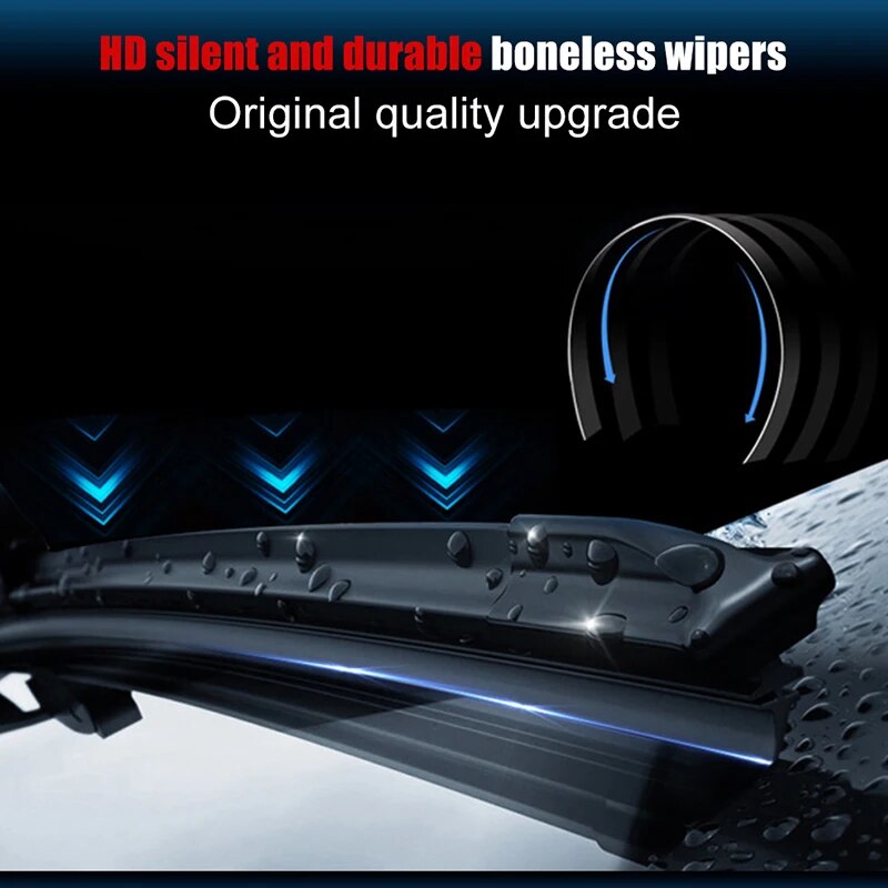 Strisce di ricarica per spazzole tergicristallo per auto da 6 mm Tergicristallo per parabrezza per auto 14 "16" 17 "18" 19 "20" 21 "22" 24 "26" 28 "Accessori per tergicristalli senza telaio