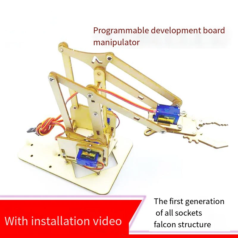 Robotic Arm Plank 4 DOF Robot Manipulator Claw SG90 MG90S Robot FOR UNO Board Programmable Toys Diy Kits Splicing Rudder Gifts