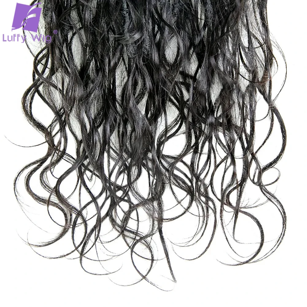 Pré Looped Crochet Boho trança cabelo com onda do corpo, Tranças sem nós, Encaracolado Termina
