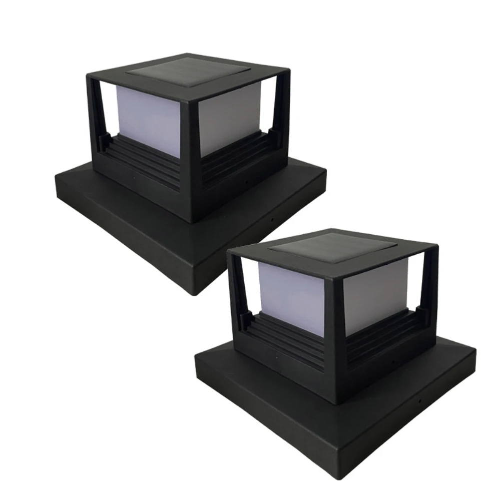 防水 Led ライトフェンスランプソーラーパネルパイプガーデンストリート太陽光発電風景ランプライトホットソーラー柱ポストキャップ新