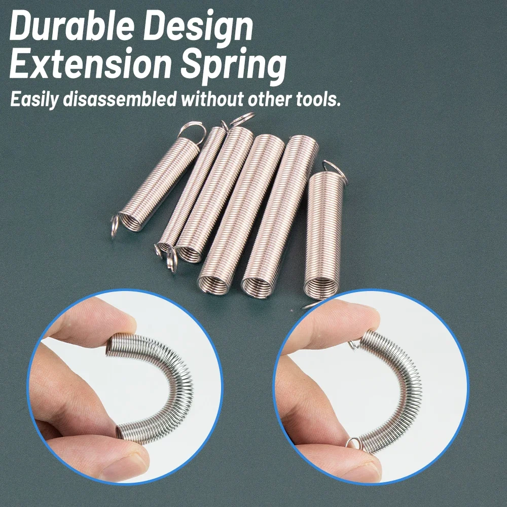 200Pcs/set Spring Assortment Kit 20 Sizes Galvanized Steel Compression Springs Mechanical Extension Springs Set for Home Repairs