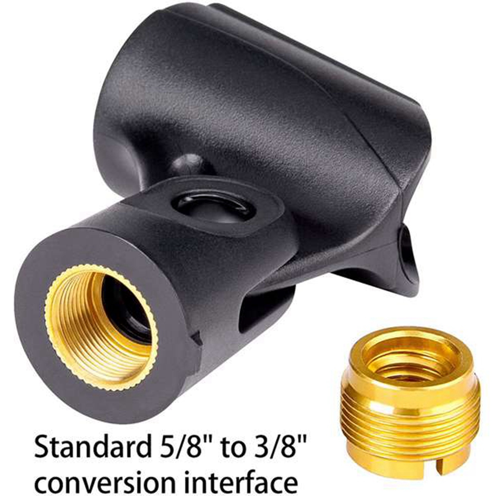 ใหม่ล่าสุด 4 ชิ้น Universal ไมโครโฟนผู้ถือคลิป 5/8 นิ้วชาย 3/8 นิ้วหญิงอะแดปเตอร์อ่อนนุช