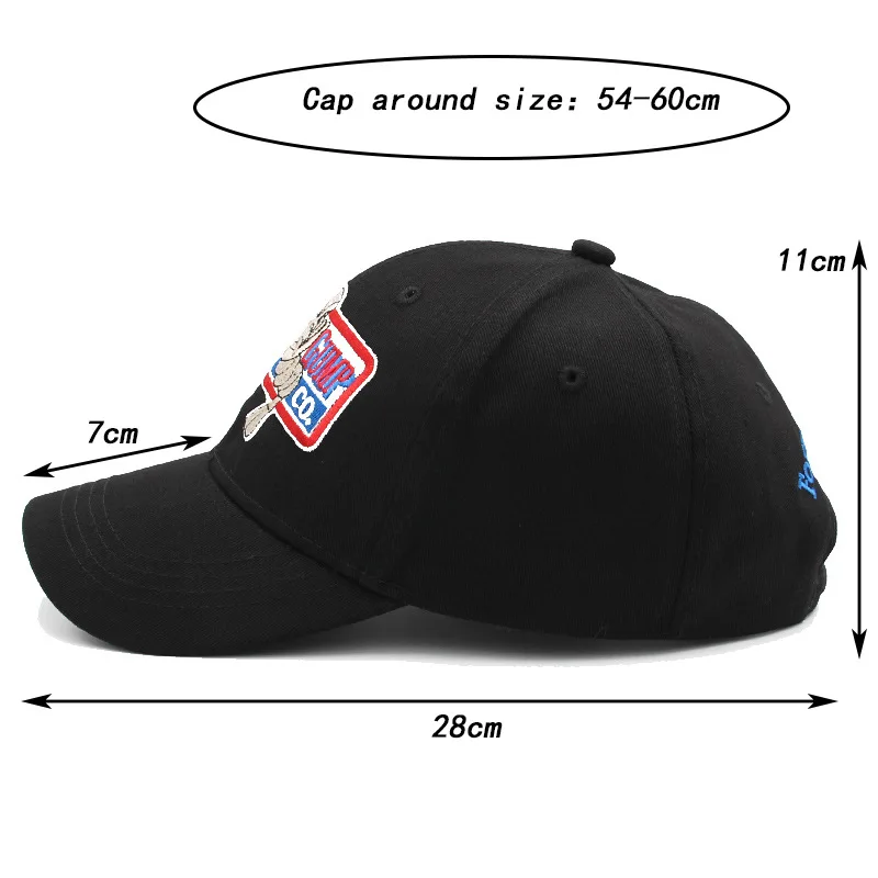 คุณภาพสูงเบสบอลหมวกผู้ชายผู้หญิงผ้าฝ้าย Forrest Gump เย็บปักถักร้อยหมวกพ่อ Trucker Snapback หมวกหมวกฤดูร้อน Unisex