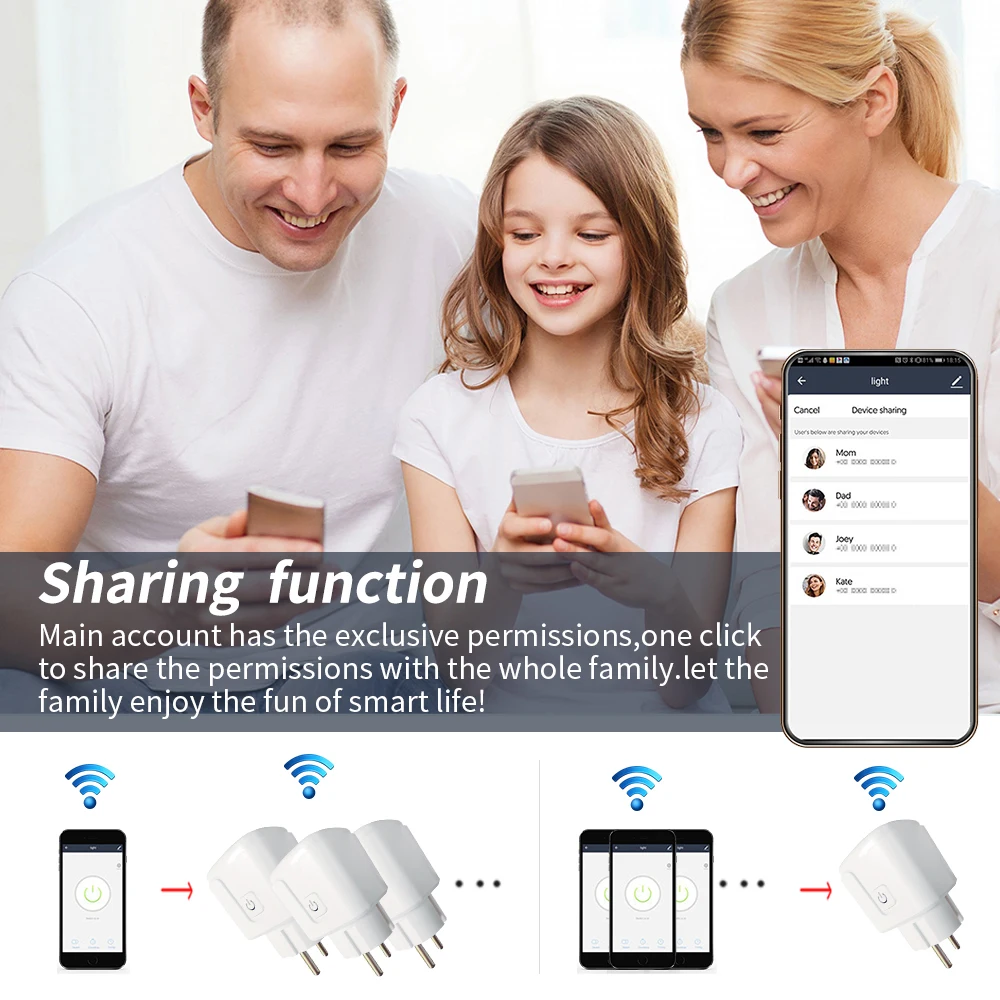 Xiaomi Smart Home Apple Homekit/Tuya enchufe inteligente enchufe de la UE toma de pared de red Wifi enchufes eléctricos uso Siri/Alexa/Google