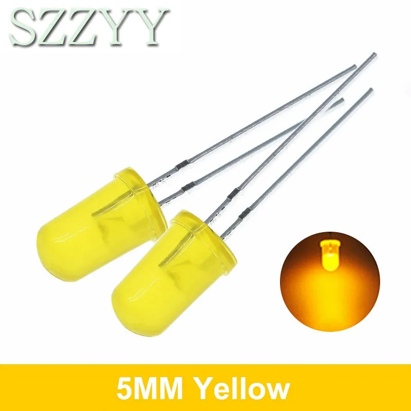 100 unids/lote 3mm 5mm LED rojo verde amarillo azul blanco F3 F5