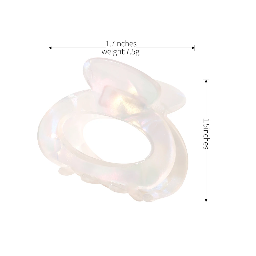 Ngọt Ngào Mini Acetate Tóc Cho Nữ Cô Gái Tóc Móng Vuốt Sang Trọng Barrettes Cua Kẹp Tóc Sáp Vuốt Tạo Kiểu Kẹp Phụ Kiện Tóc Thời Trang