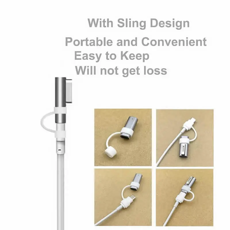 USB Type C Magnetic PD Adapter for Magsafe 1 2 MacBook Air Pro Led Indicator Fast Charging Magnet Plug Converter