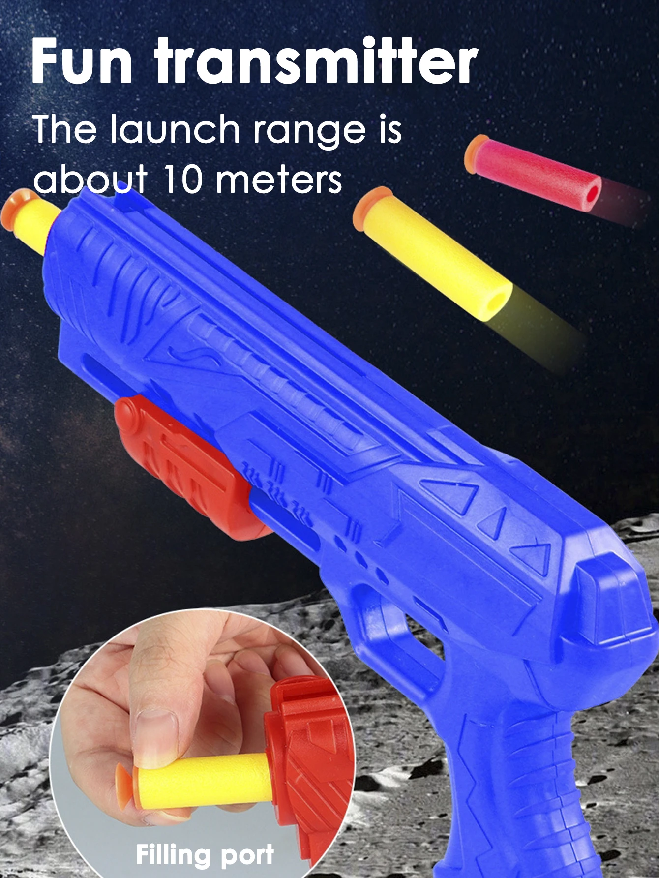 Pistola de juguete elástica de espuma suave para niños, traje de avión de eyección lanzado a mano, Avión de espuma, color aleatorio, al aire libre, 3 en 1