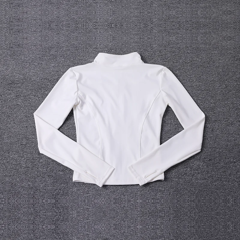 Chaqueta deportiva para mujer, camisa de manga larga, abrigo de entrenamiento, ropa de entrenamiento de gimnasia, ropa deportiva de Yoga