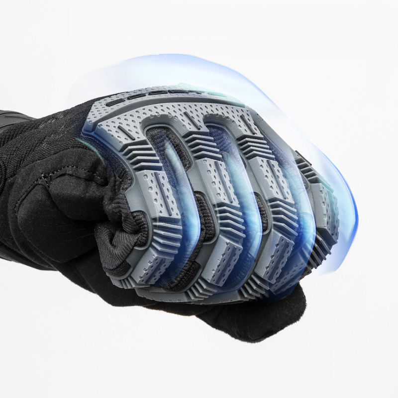 ROCKBROS Guantes de motocicleta de otoño invierno Transpirable SBR 6mm almohadilla engrosada Mantener caliente guantes de invierno Hombres Mujeres Deporte Guantes de ciclismo