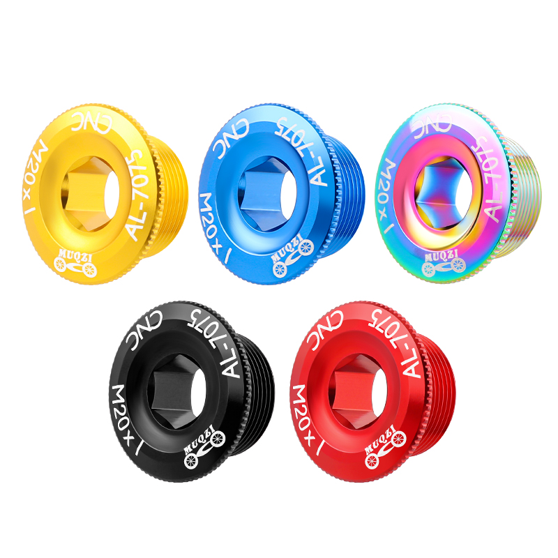 Tapa de tornillo de cubierta de manivela M20 MTB, cubierta de manivela de aluminio, montaje de bicicleta de carretera BMX, 10 colores