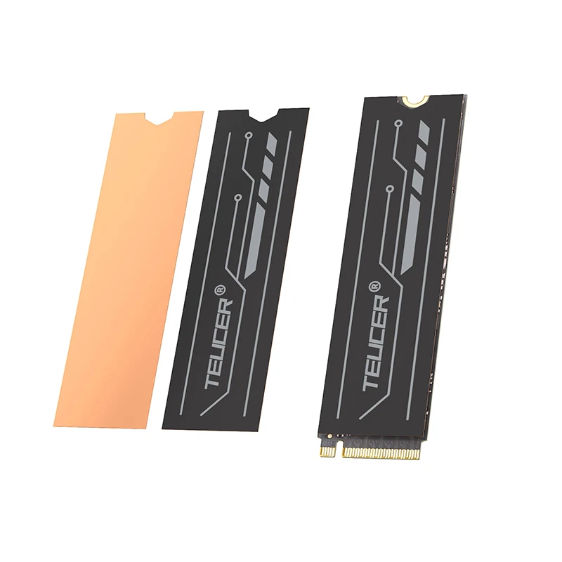 Teucer-冷却ラジエーター,銅箔,m.2 ssdヒートシンク,nvme,ngff,2280,pc,ps5,2280, 2パック