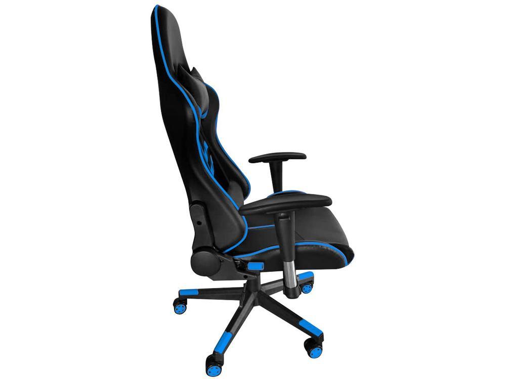 Cadeira Gamer Reclinável Preto e Azul GAM-AZ1 AC Comercial