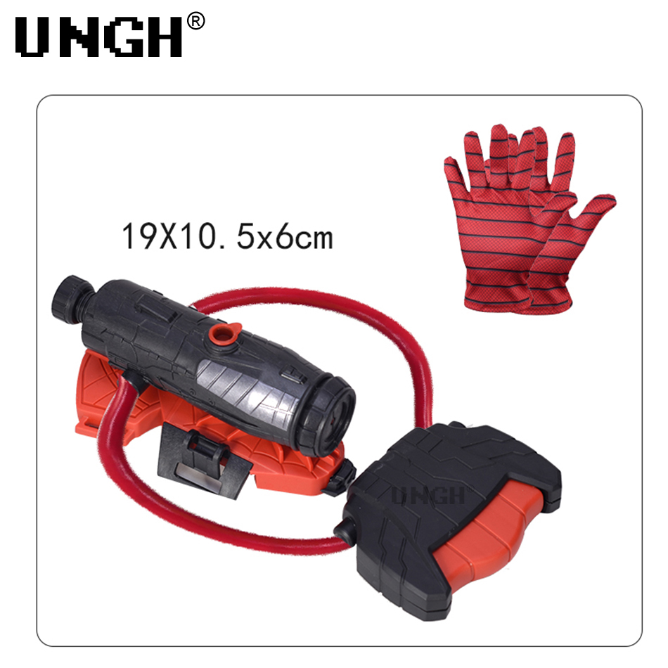 UNGH Spider Launcher ปืนฉีดน้ําฤดูร้อนฤดูร้อนชายหาดเกมยิงข้อมือของเล่นพลาสติกพร้อมถุงมือสําหรับเด็กเกมต่อสู้น้ํา