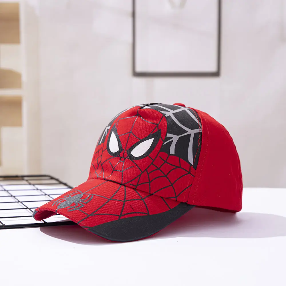 Spiderman 2-8 ปีเด็กหมวกเด็กเบสบอลหมวกสําหรับสาว Hip Hop หมวก Snapback ฤดูร้อน Sun หมวกกลางแจ้ง Visor หมวกชายหาด