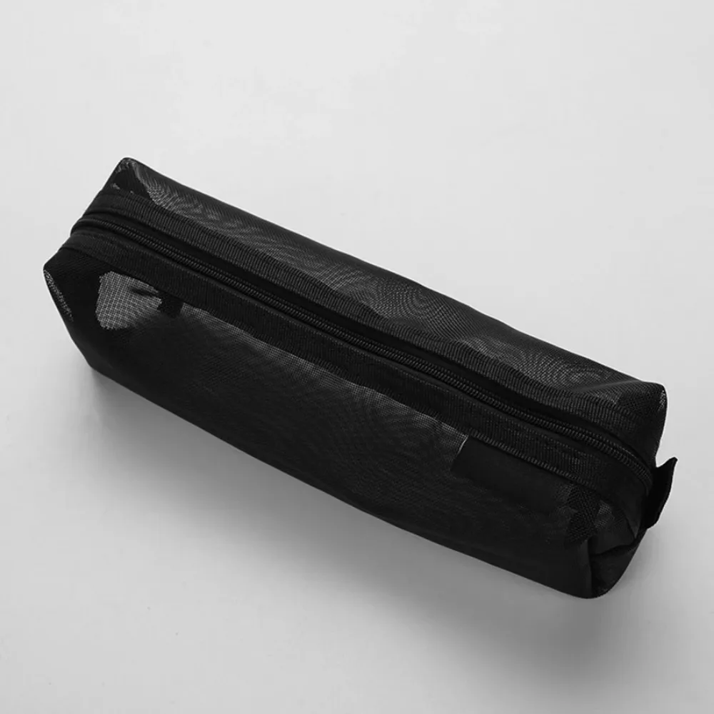 Mesh-Federmäppchen, transparent, Stifte-Beutel, niedlich, einfach, ästhetisch, Tasche, Organizer, Büro, Schulbedarf für Studenten, Schreibwaren