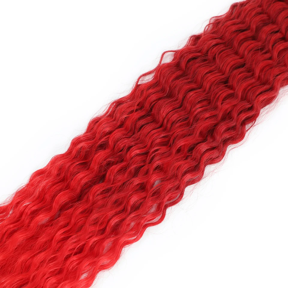 Ariel Curl Flechten Haarverlängerung 22 30 Zoll Wasserwelle Twist Häkelhaar Synthetische Häkelzöpfe Ombre Grün Rosa Afro Locken