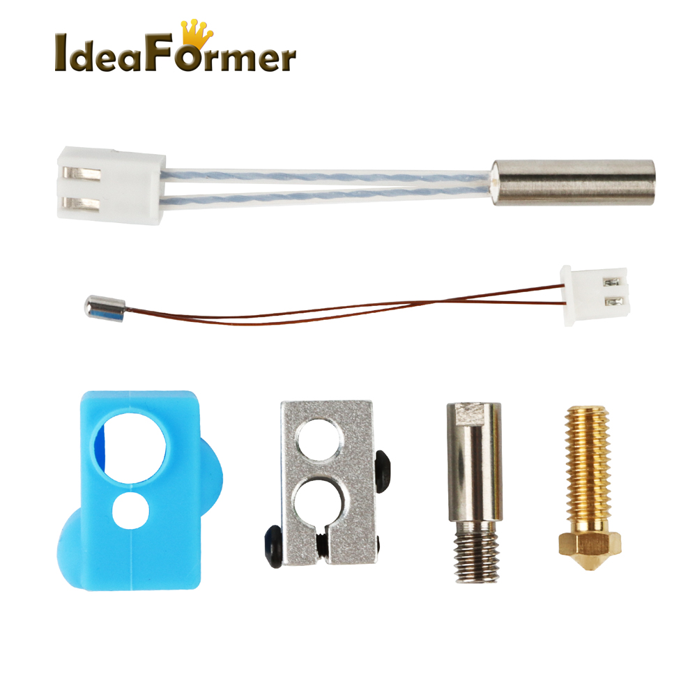 Für Artillery Sidewinder X1/X2 Genius Hotend Silikon Socke Heizrohr Thermistor Wärme Block Vulkan Düse Kit Throat Extruder