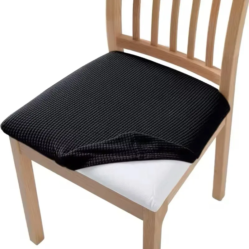Stuhlbezug, universell, ganzjährig, einfarbig, minimalistisch, neu, verdickter Stuhlkissenbezug, elastisch, für den Heimgebrauch im Restaurant