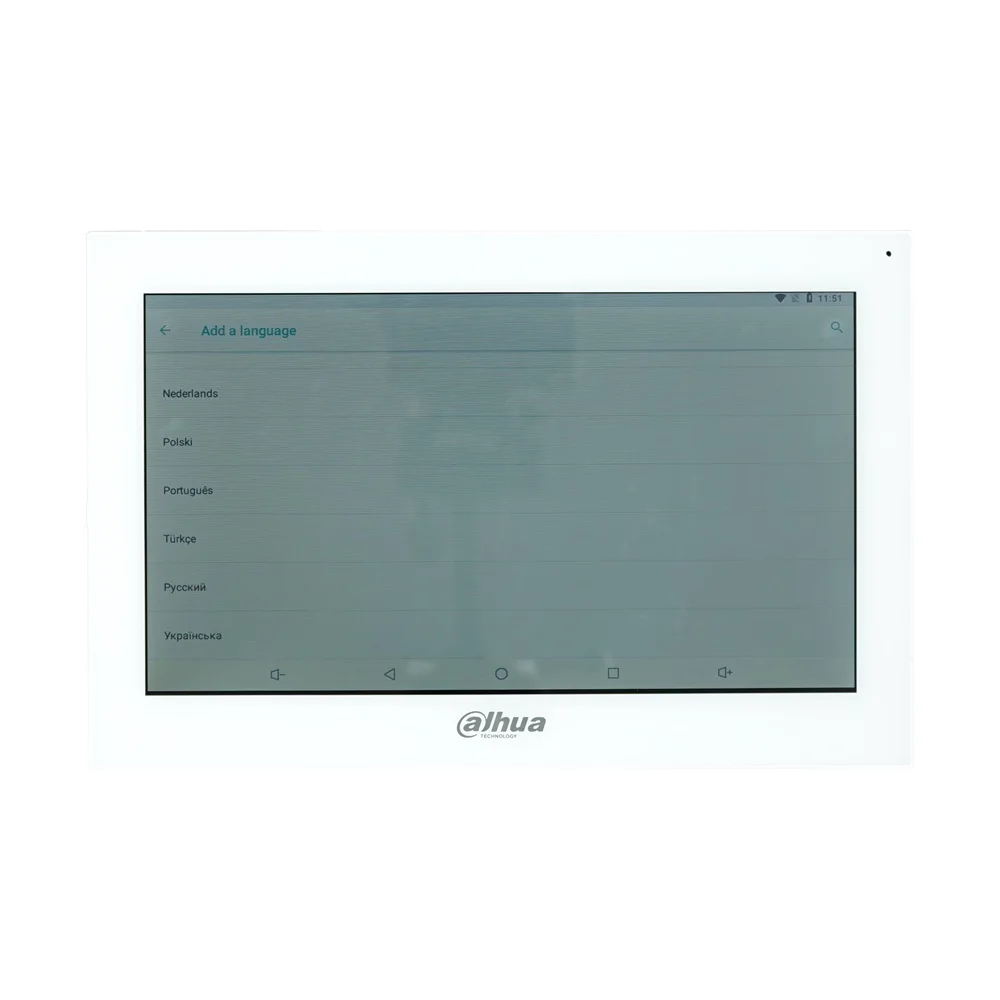 Dahua branco VTH5341GW-W / VTH5341G-W PoE (802.3af) Android monitor interno de 10 polegadas, monitor de vídeo porteiro, monitor de campainha com fio