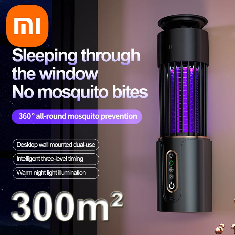 Xiaomi электрический шок лампа от комаров бытовая USB синхронизация электрическая мухобойка от комаров уличная ловушка от насекомых репеллент