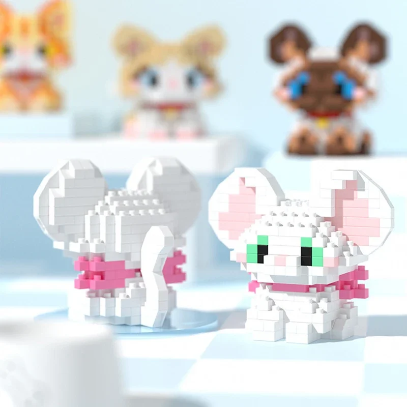 MINISO Строительные блоки для игрушек Lego, 3D модель кота и собаки, мини-головоломка с милым домашним животным, набор блоков с героями мультфильмов, подарки с котенком хаски