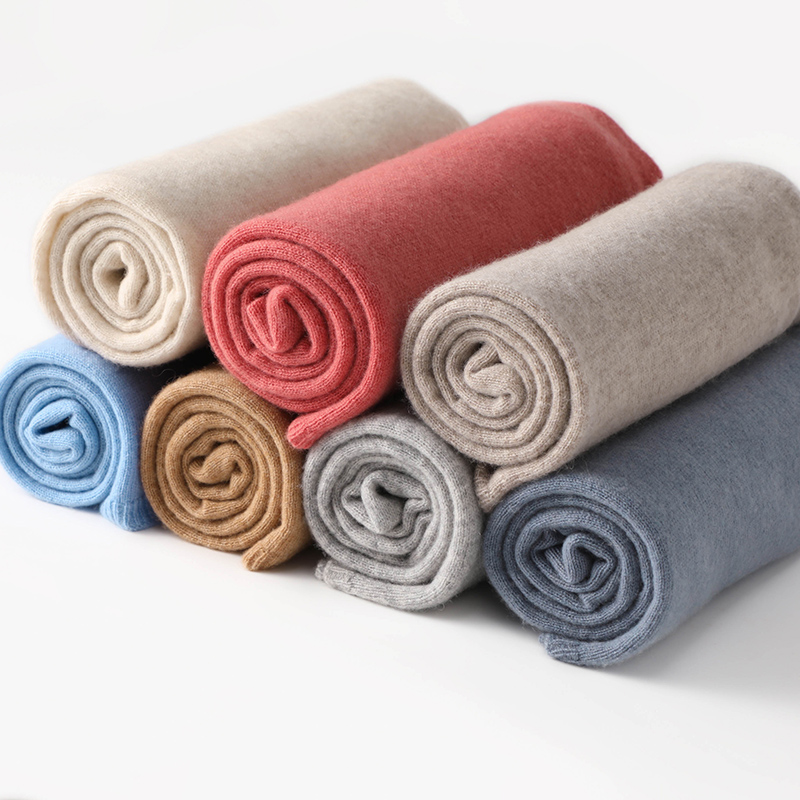 Koijinsky-男性と女性のニットスカーフ、柔らかいスカーフ、暖かい、固体、秋、冬、新しい、100% カシミア、35% カシミア、180x45