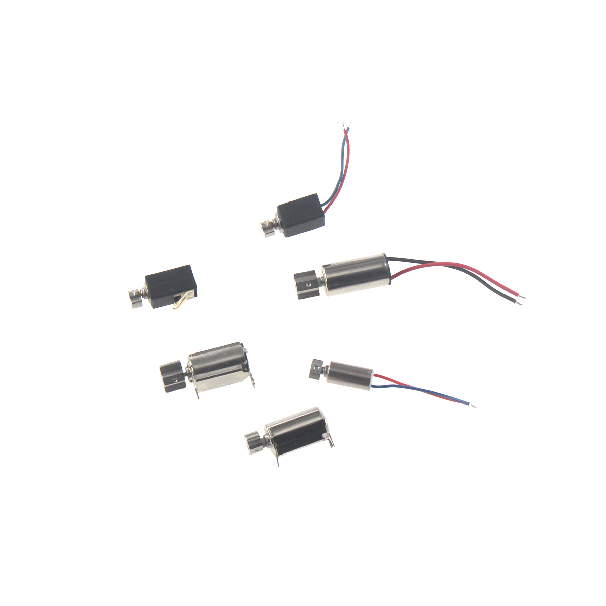 5pcs Micro DC Vibration Motor 0827 0834 4*8MM6*10MM Flat Vibrating Moteur Button Motors For Phone Coin Wire optical machine