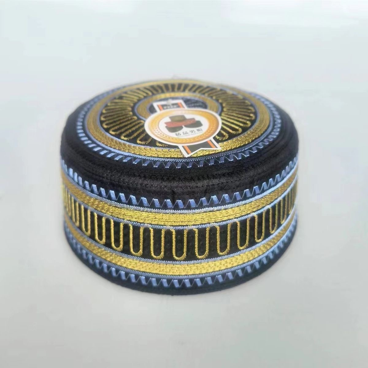 男性用刺embroideryキャップ,ひびの入った帽子,イスラム教徒の祈りのためのippa,トルコの税金,送料無料,03254