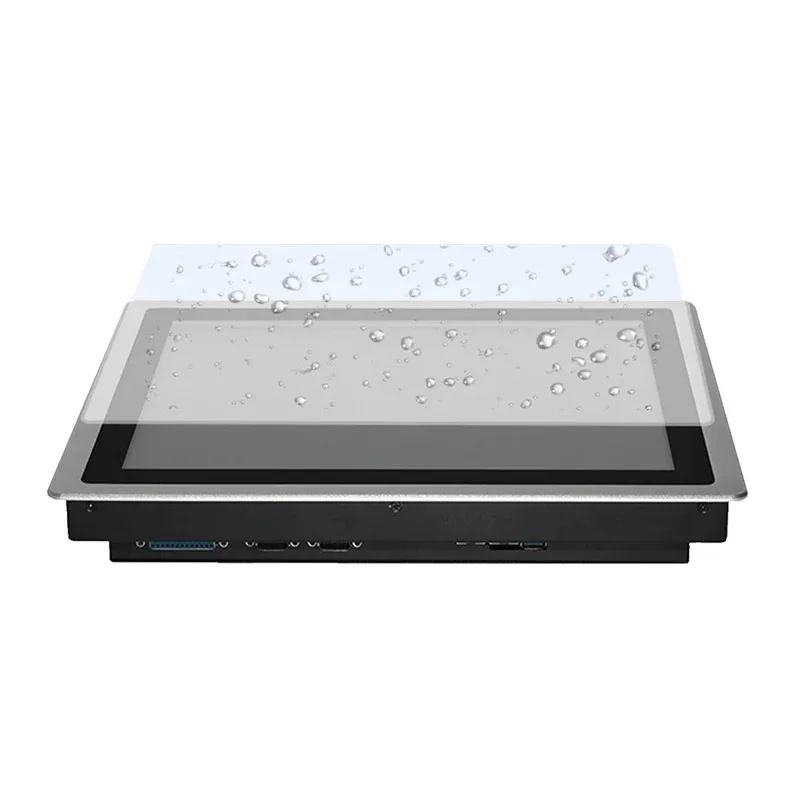 10 12 15 Inch Embedded Industrial Computer All in One PC Panel with Capacitive Touch Screen Core i3-7100U WiFi for Win10 Pro