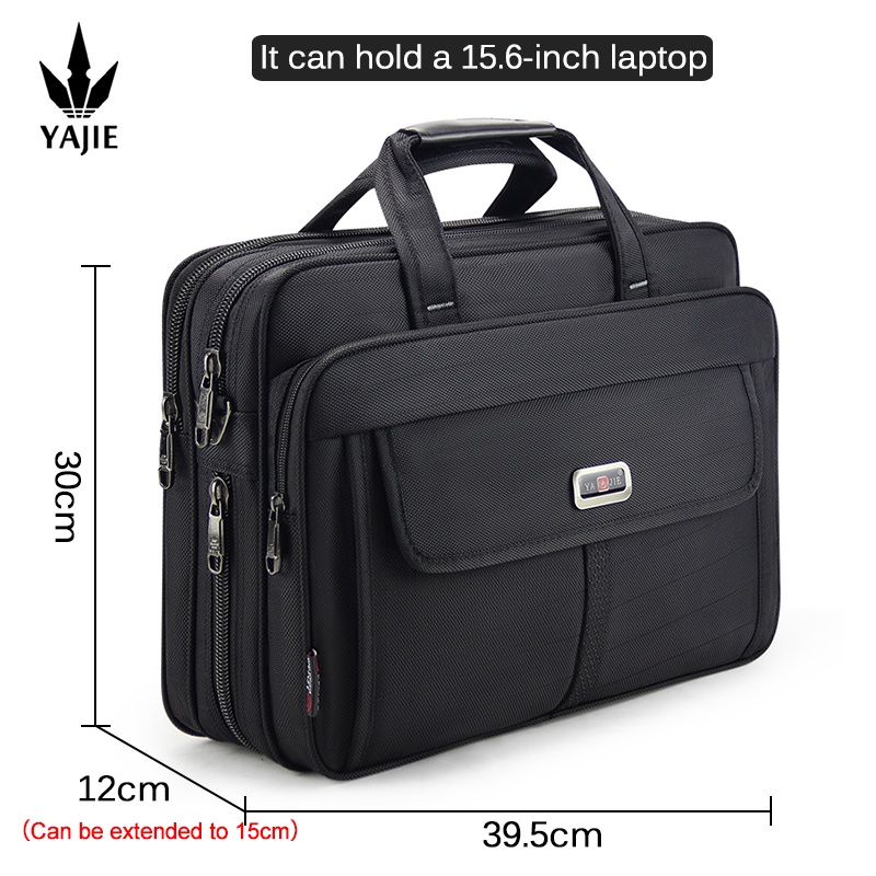 Business-Herren-Aktentasche aus Segeltuch, wasserdicht, großes Fassungsvermögen, 15,6-Zoll-Laptoptasche, Arbeitstasche, Business-Tasche, offizielle Bürotasche